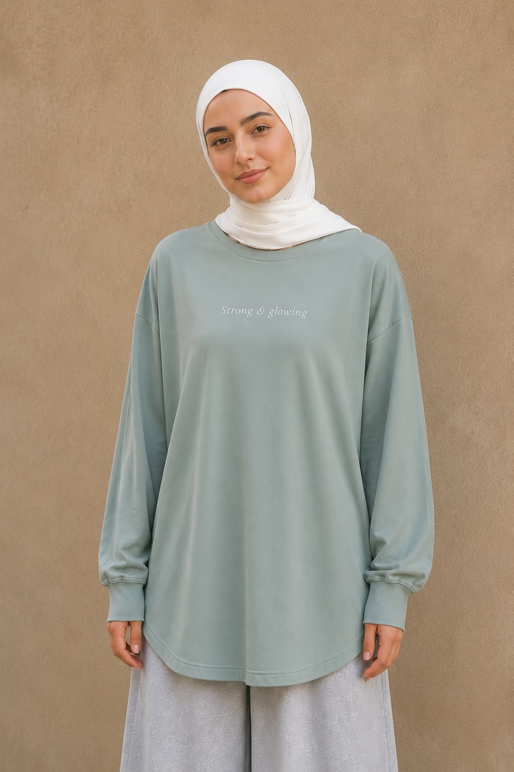 Strong Woman T-shirt-Mint green