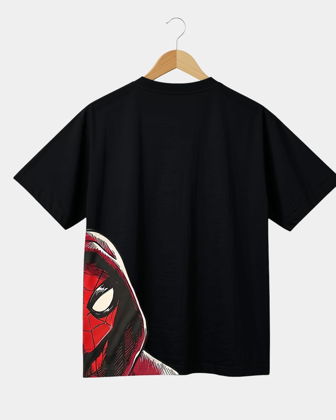 Fancy Spider back view man Black T-shirt