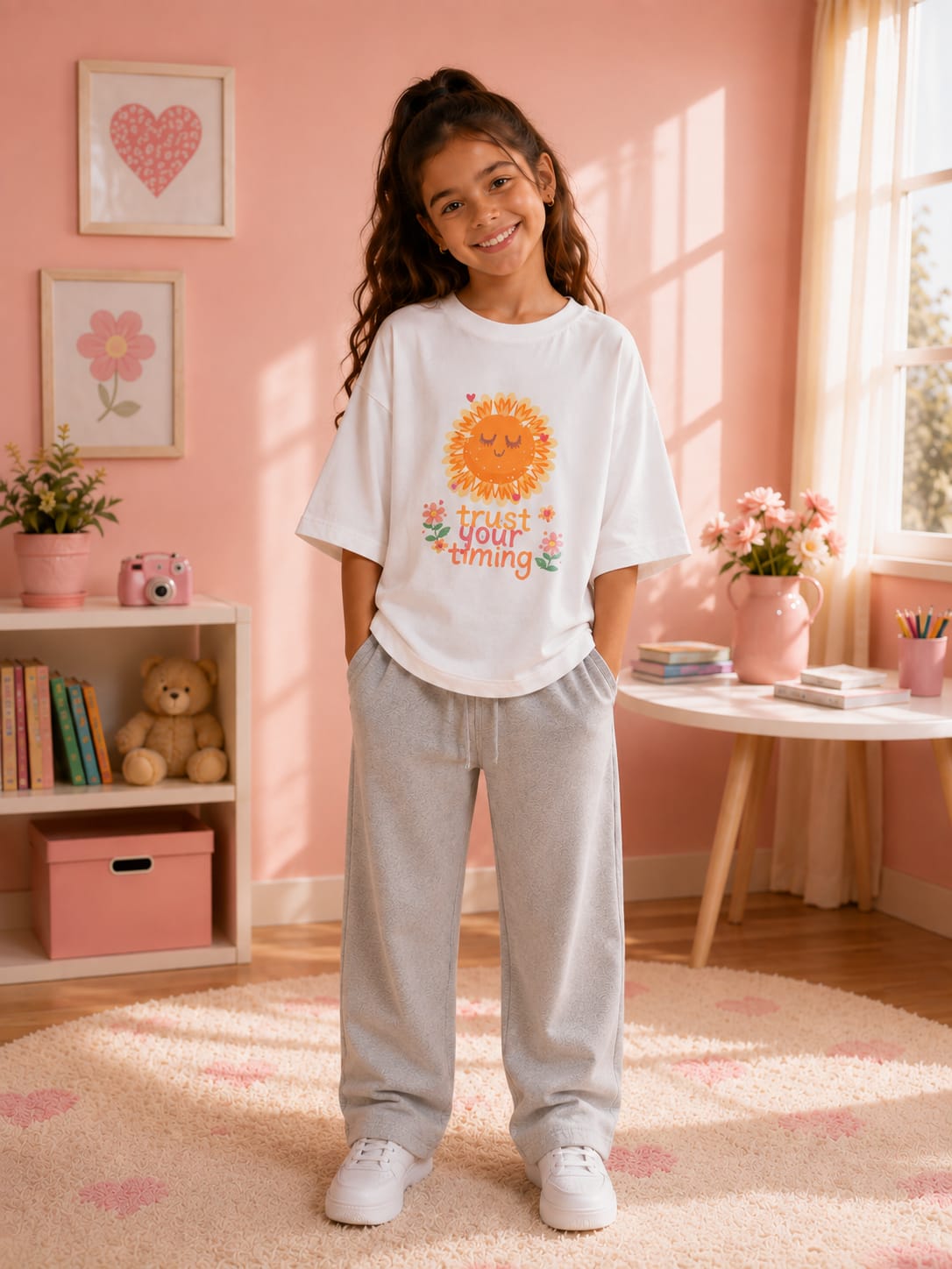 Trust your timing Over sized T-shirt