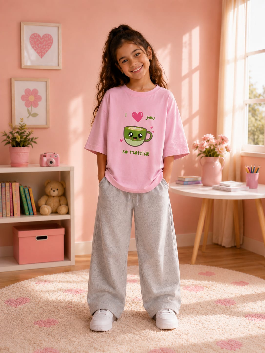 I love you so Matcha                Over sized T-shirt