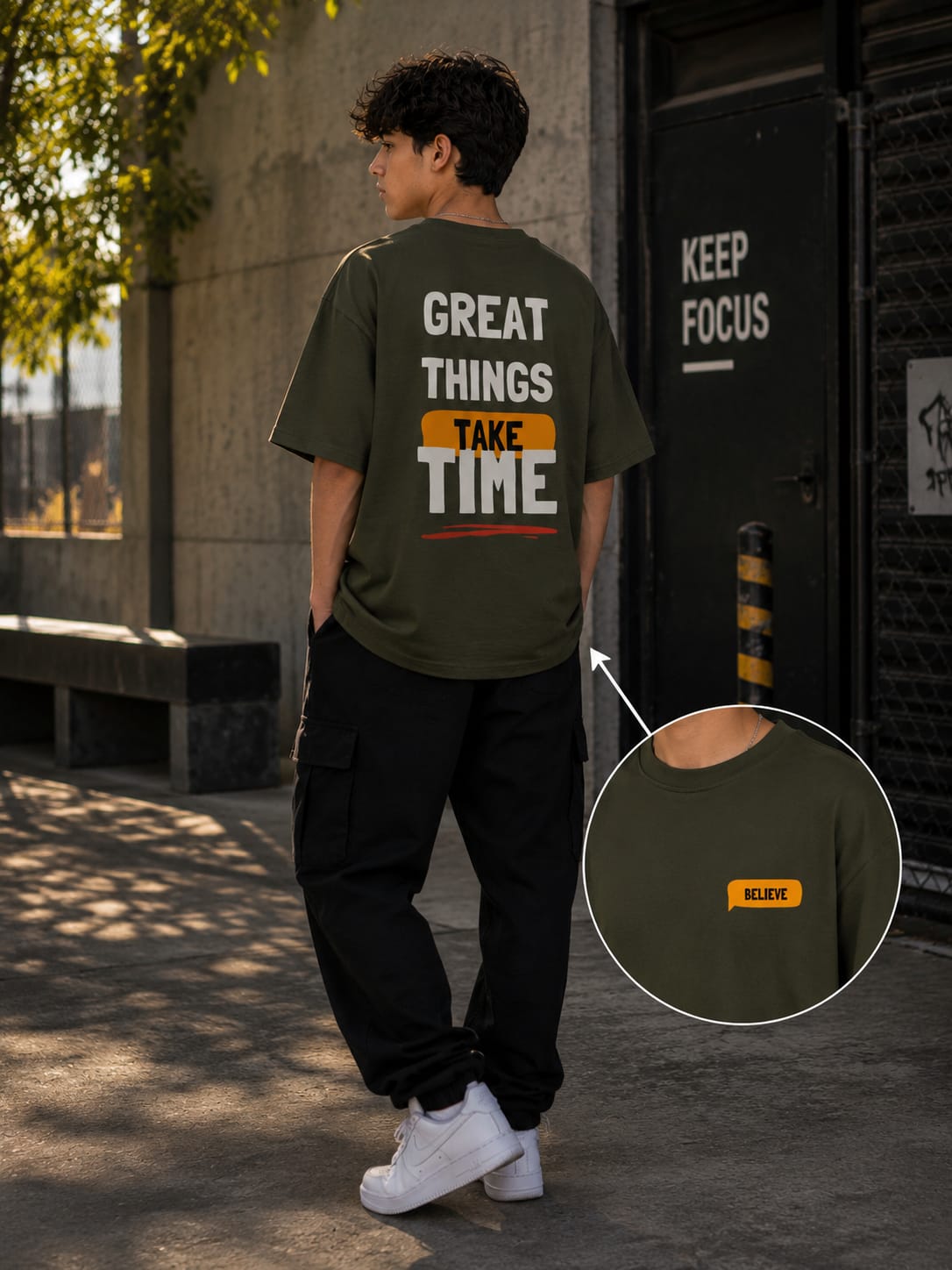 Believe Over sized T-shirt