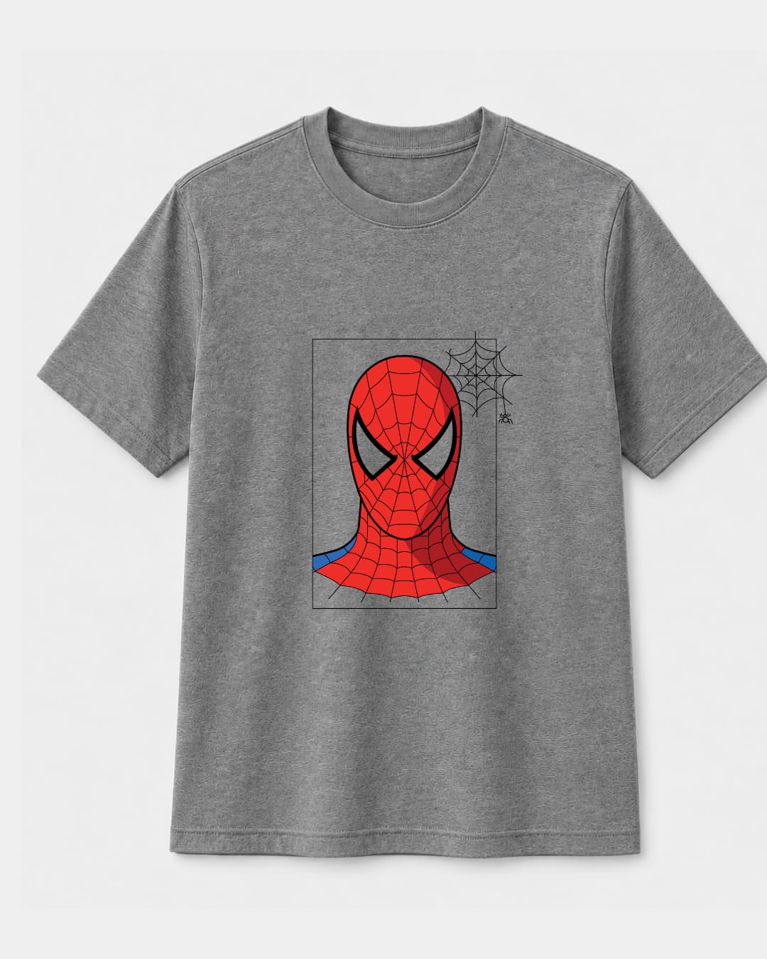 Spider man character Grey T-shirt