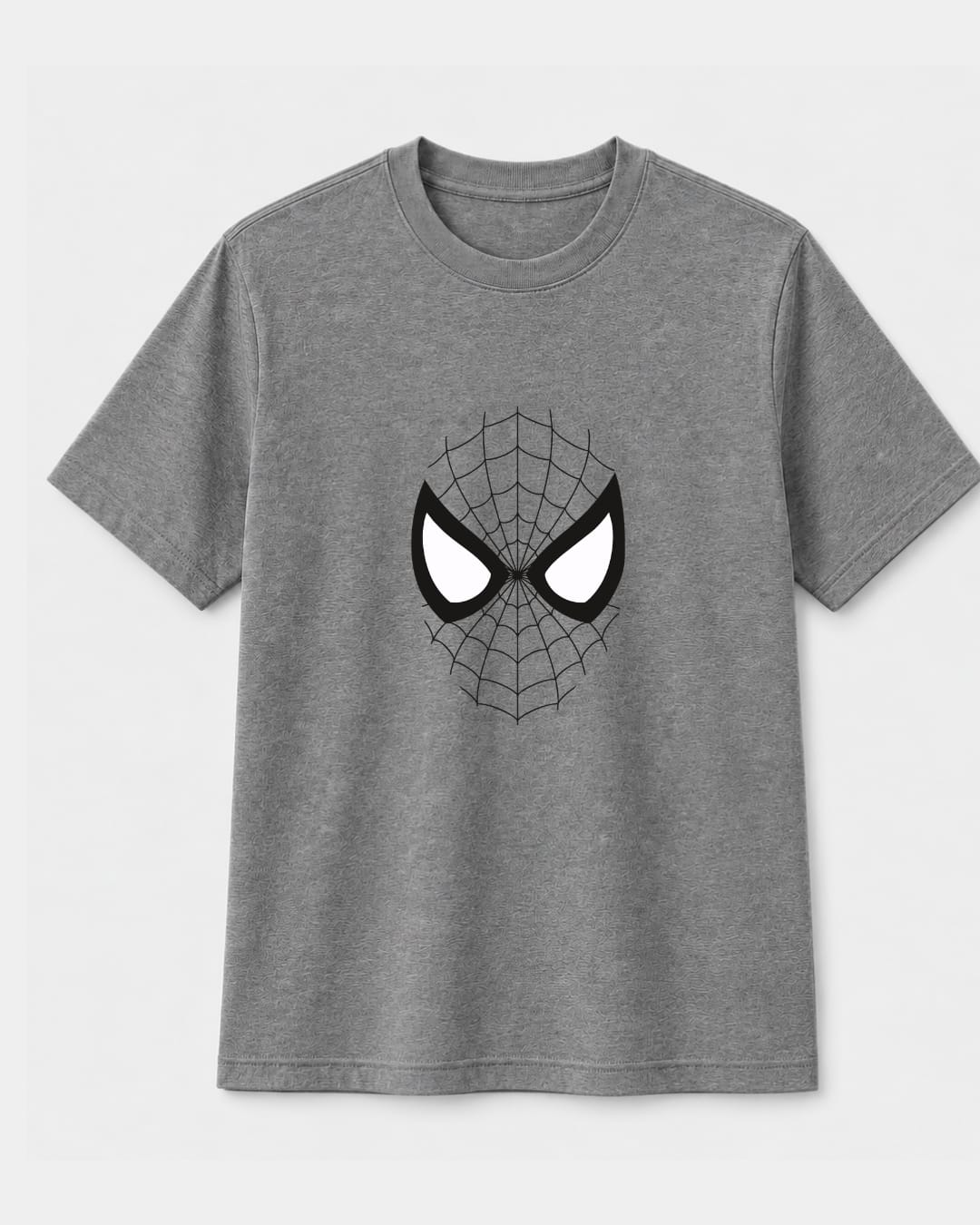 Mask Spider man Grey T-shirt