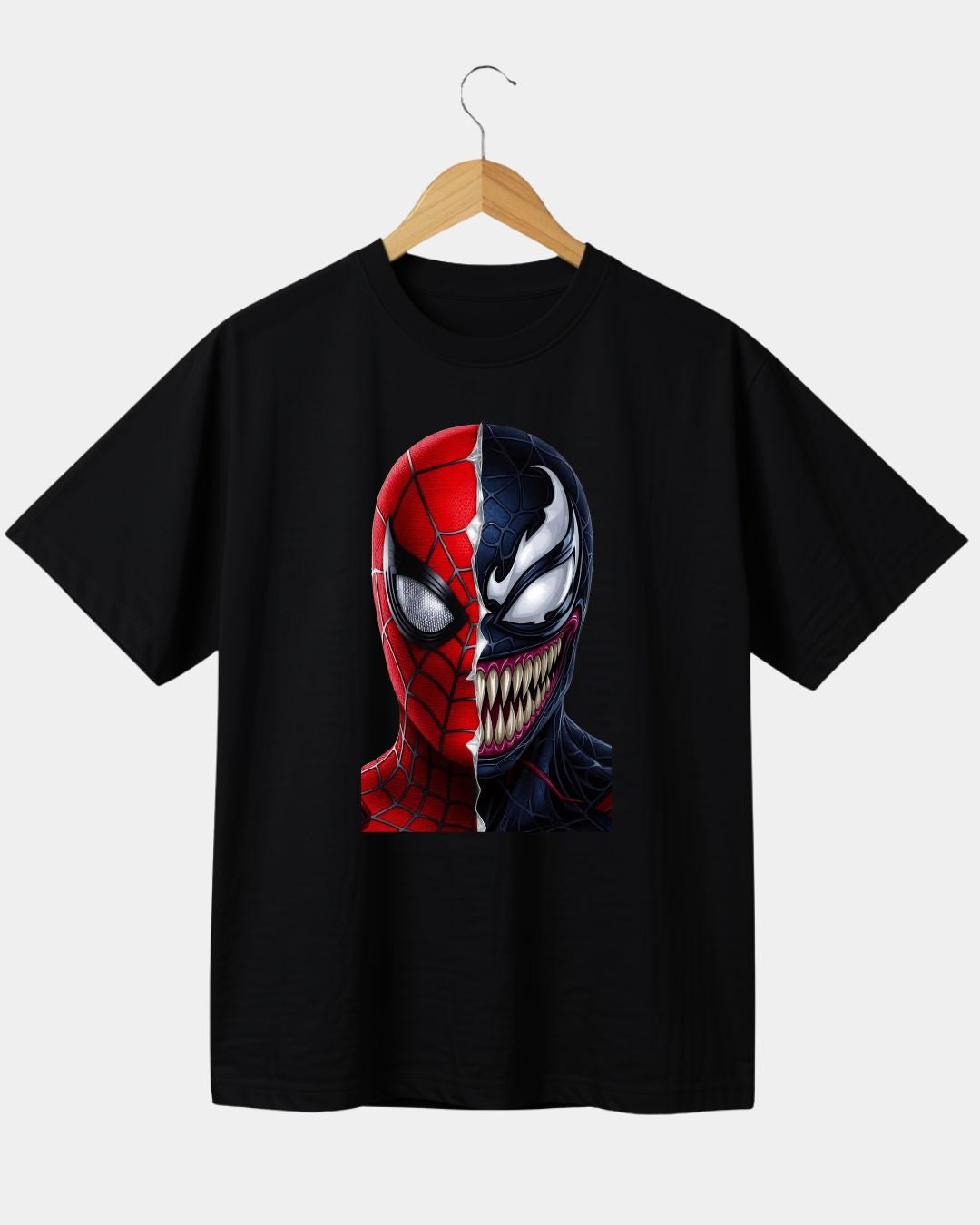Spider vs Venom Spider man Grey T-shirt