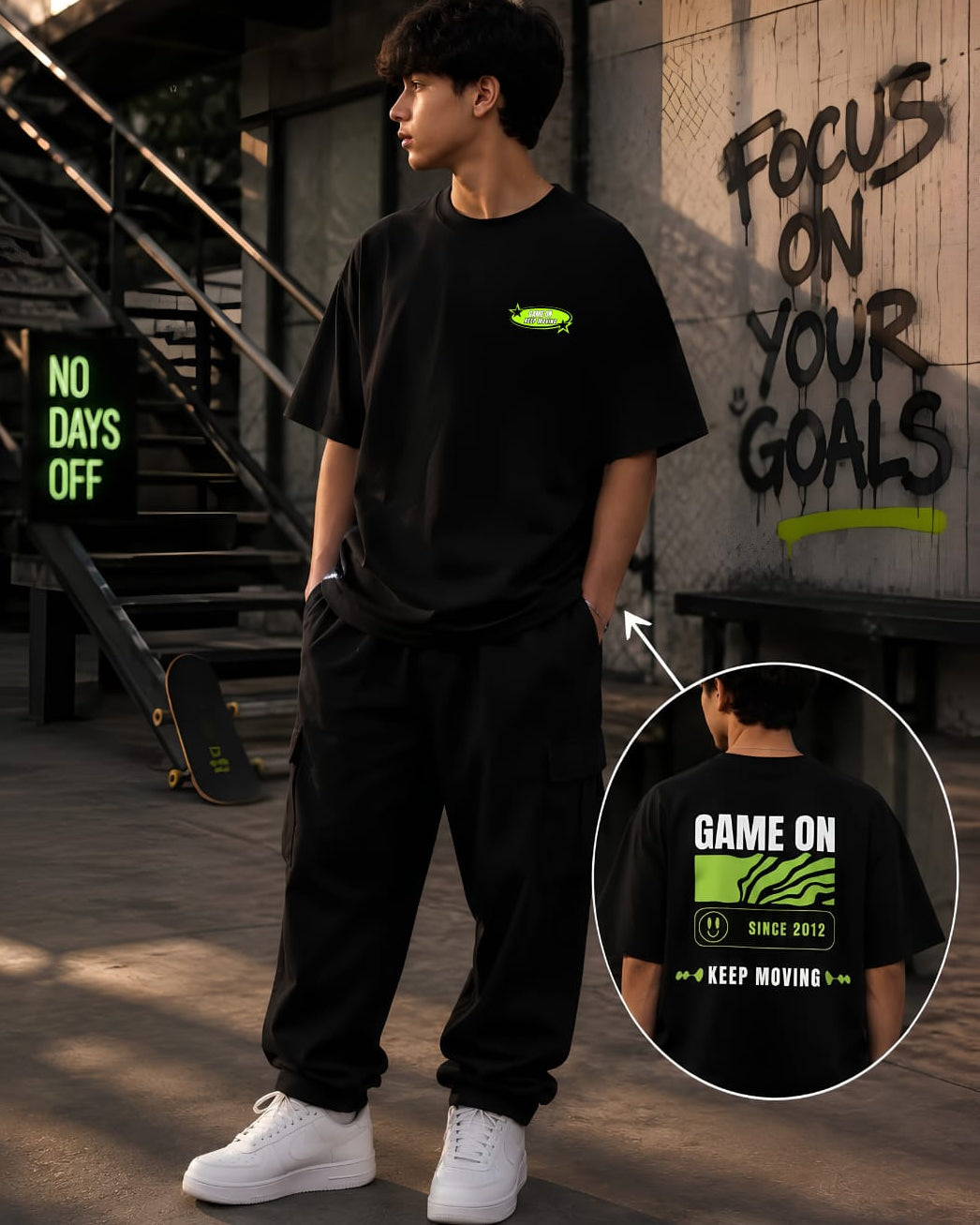 Game on Over sized T-shirt