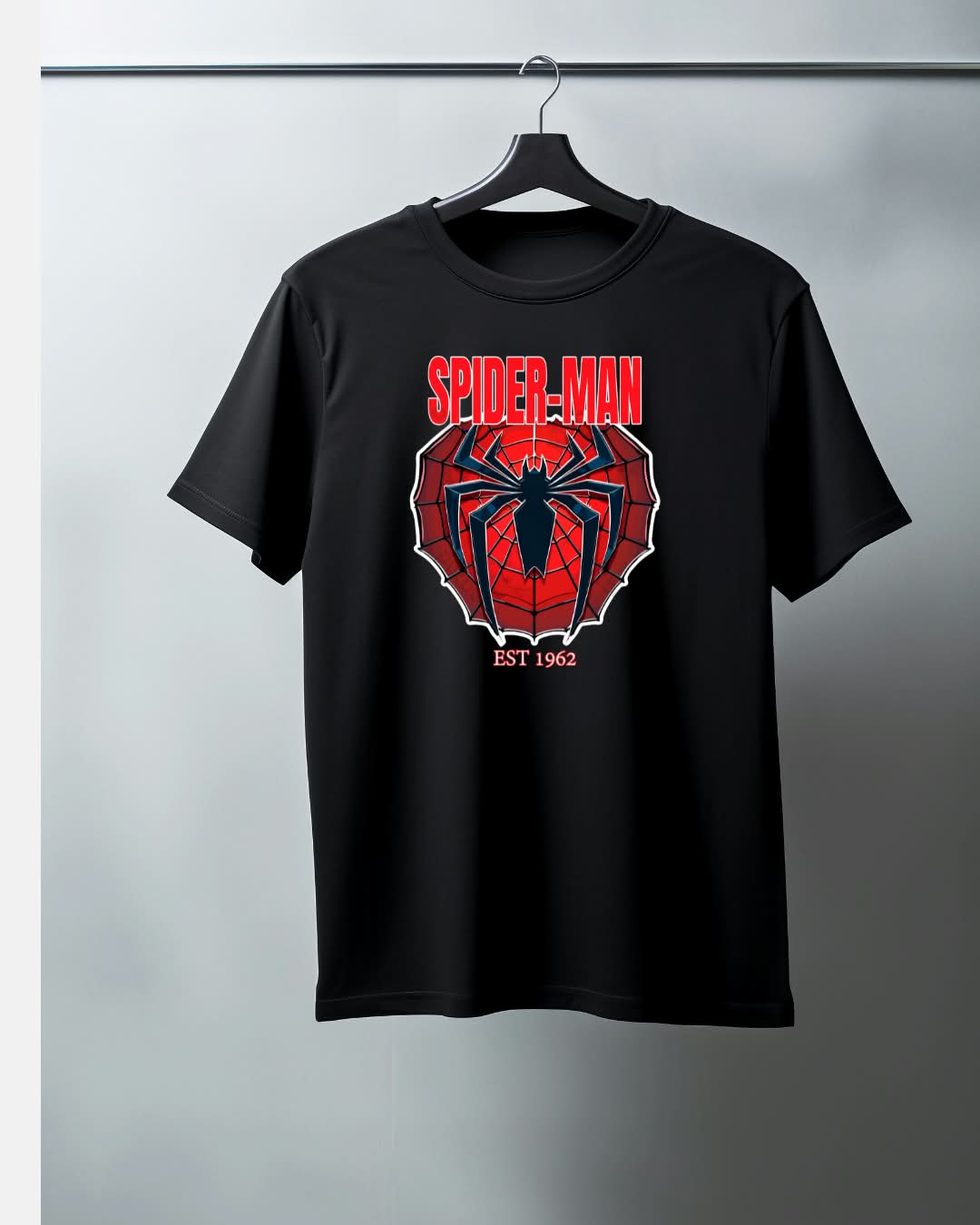 Red heart Spider man T-shirt