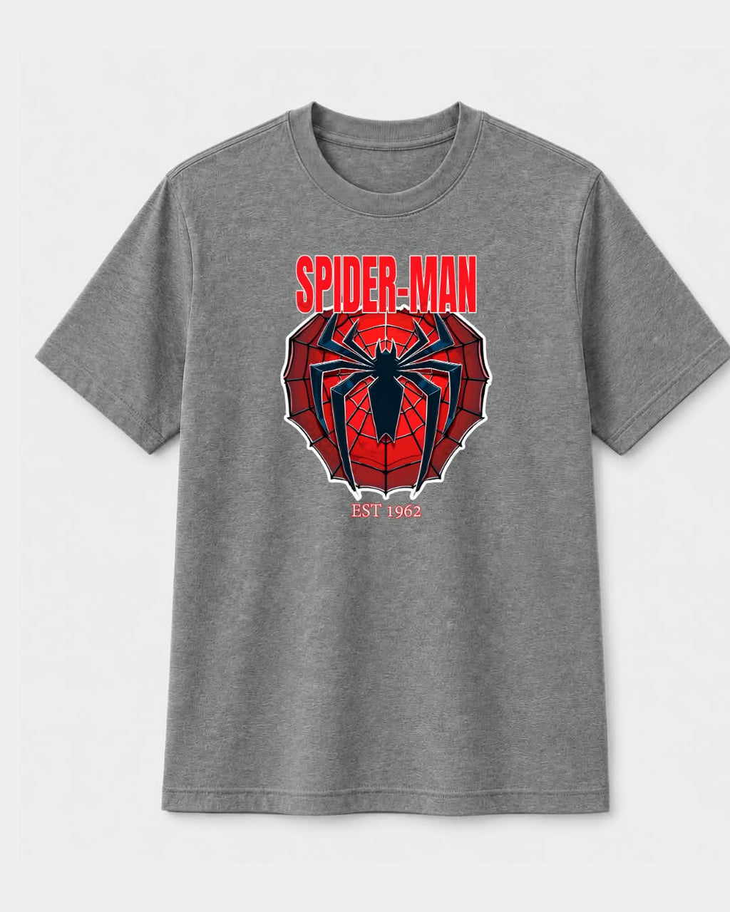 Red heart Spider man T-shirt