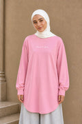 Bloom Woman T-shirt -Extra long & Soft - Pink